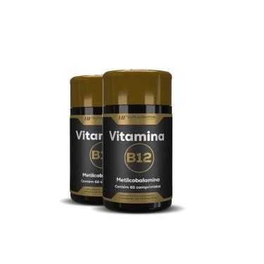 Imagem de 2X VITAMINA B12 METILCOBALAMINA 60COMPRIMIDOS HF SUPLEMENTOS-Unissex