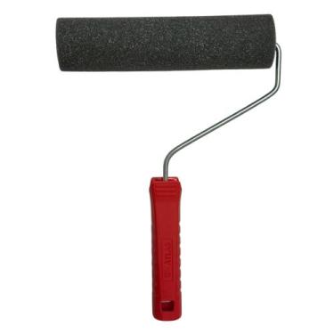 Imagem de Kit Rolo Pintura Espuma Polyester 15cm C/Cabo 406/15 Cinza 10 Un - ATL
