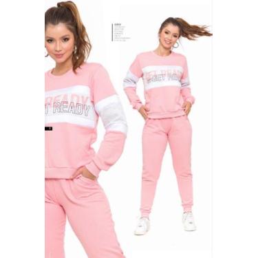 Imagem de Conjunto de Frio Moletinho Real Malhas Calça + Jaqueta Casual Confort 