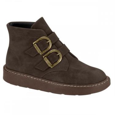 Imagem de Bota Modare 7088101 Coturno Fivelas Feminino, Marrom, 35