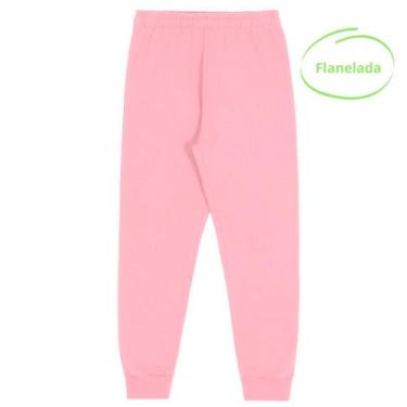 Imagem de Calça de Moletom Infantil Flanelada Jogger com Punho em Algodão Alakaz