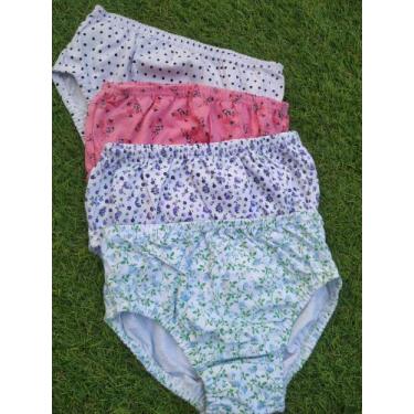 Imagem de Calcinha Menina Infantil Kit 6 Peças Calcinha Algodão Calçola Infantil