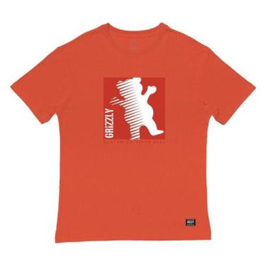 Imagem de Camiseta Grizzly On The Grind SS Masculina Laranja, P, Laranja