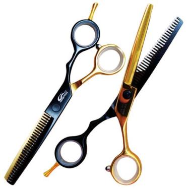 Imagem de Tesoura De Desbaste Desfiadeira Para Cabelo 6 Polegadas UMI DP-630 Aço