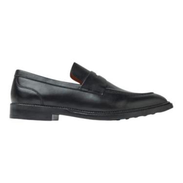 Imagem de Sapato Social Oficina Mocassim City Masculino Preto Couro, Preto, 42