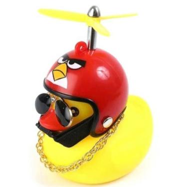 Imagem de Patinho Buzina Angry Birds Com Luz Para Bike E Moto - Pato Padrão Yell