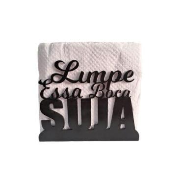 Imagem de Porta-Guardanapo "Limpe Essa Boca Suja" Decoração Criativa - Geek Vip