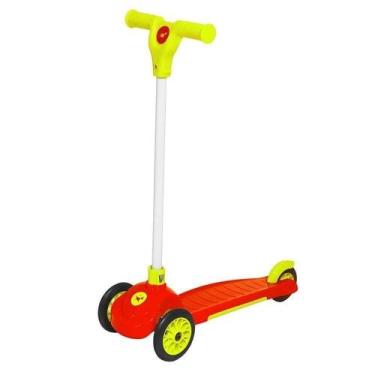 Imagem de Brinquedo Patinete Trinet Vermelho 3 Rodas Calesita, Vermelho, Único