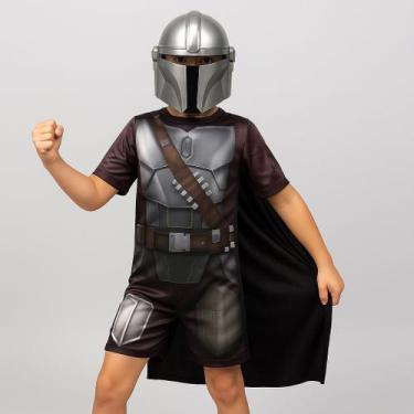 Imagem de Fantasia luxo starwars infantil original-supermagia, Mandalorian, P (0