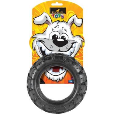 Imagem de Brinquedo para cachorro Pneu Super resistente Pet Flex - G 15cm