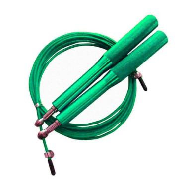 Imagem de Corda Pular Aço 3m Rolamento Speed Profissional - Comprou levou , Verd