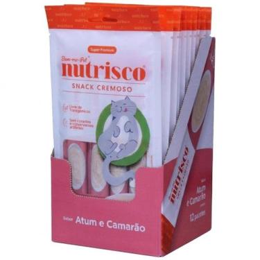 Imagem de Caixa Nutrisco Petisco Cremoso Gatos Atum e Camarão C/12