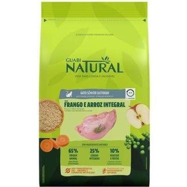 Imagem de Ração Seca Guabi Natural para gatos sênior sabor frango e arroz 1,5kg