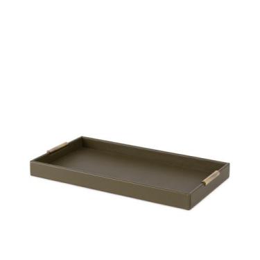 Imagem de Bandeja Decorativa em MDF com Revestimento em PU Verde 40cm 23072G Mar