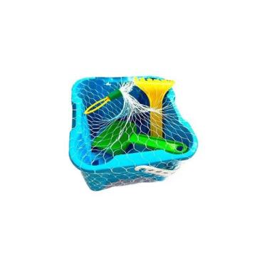 Imagem de BALDINHO DE PRAIA CASTELO 10x13x13cm - Matrix, Azul