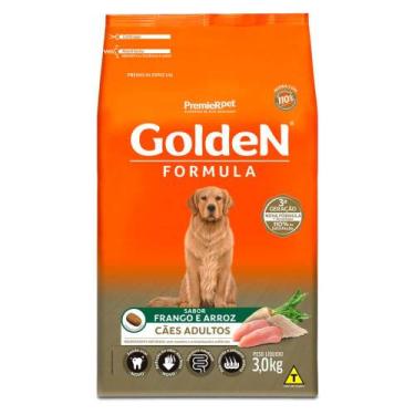 Imagem de Ração Golden Fórmula Para Cães Adultos Sabor Frango e Arroz 3 kg - Pre