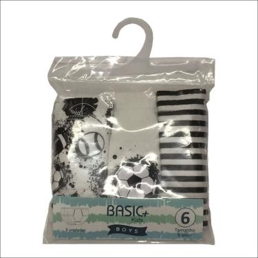 Imagem de Kit 3 Cuecas Infantil Slip Algodão Menino Tamanho 10