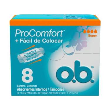 Imagem de Absorvente Interno O.B. ProComfort Super  - 8 Unidades