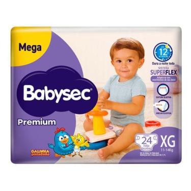 Imagem de Fralda Babysec Premium Galinha Pintadinha Tam. XG 11 a 14kg 24 Unidade
