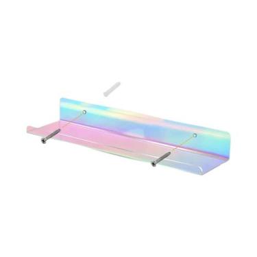 Imagem de Prateleira De Parede Para Discos De Vinil Em Acrílico Iridescente, Sup