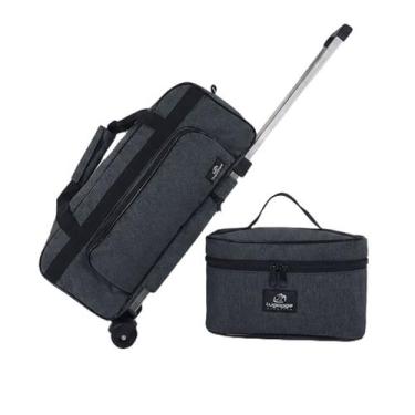 Imagem de Kit bolsa mala bagagem bordo média viagem rodinha frasqueira - - Lugag