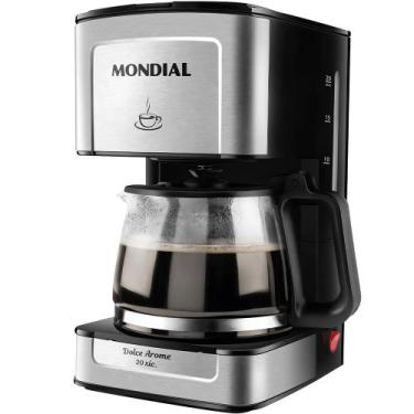 Imagem de Cafeteira Mondial C-43-20X-Si Dolce Arome 220V - Prata/Preto, 220V