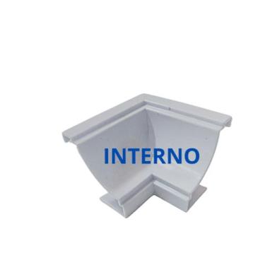 Imagem de Cantoneira P/Moldura Forro PVC 25 Peças Interno BRANCO - Jp