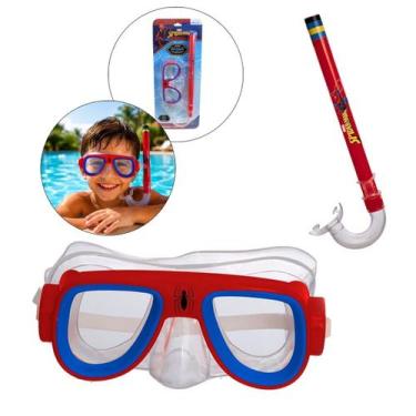 Imagem de Homem Aranha Máscara Snorkel Spider-Man Natação Infantil