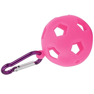 Imagem de Manga de silicone para golfe, suporte para manga de golfe Quatro, livres de substâncias nocivas para bola de golfe(Rosa vermelha)