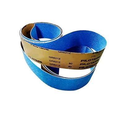 Imagem de 10 pcs 1730 * 150mm Bilhetes de lixamento azul Zirconium Corundum escovado polimento cinto de polimento de aço inoxidável YYDFPIIA (Size : 80#)