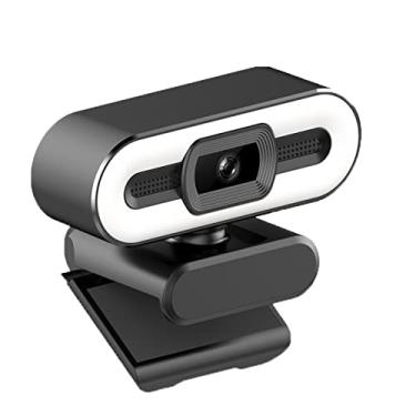 Imagem de MuYiYi11 Gravador de vídeo para PC, webcam, ultratransparente, 1080p/2K, USB, câmera, anel de preenchimento com microfone para transmissão ao vivo, webcam USB para periféricos de computador ao vivo