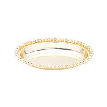 Imagem de BANDEJA DE ZAMAC BALLS DOURADA 17,5x12cm