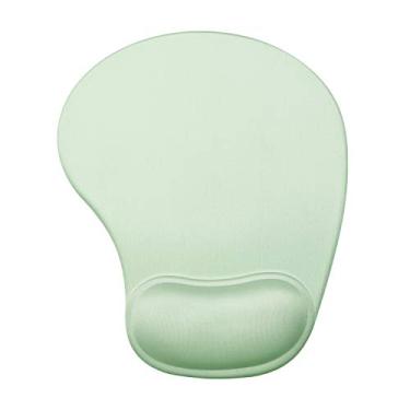 Imagem de Mouse pad de gel JSD com suporte de pulso descansos de pulso 10,00 × 9,25 × 1,3 polegadas (verde, 1 pacote)
