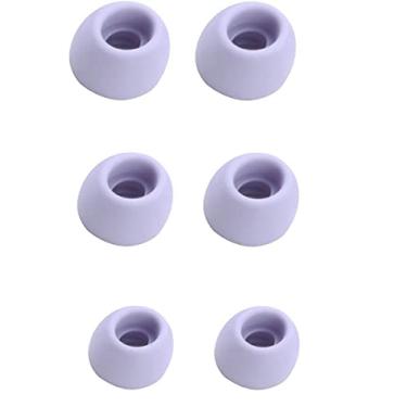 Imagem de JNSA Substituição de silicone para fones de ouvido Galaxy Buds Pro, P/M/G 3 tamanho 3 pares, adequado na capa, fones de ouvido com gel de ouvido, violeta