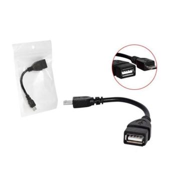 Imagem de Cabo Adaptador Otg V8 Usb Pen Drive Adaptador Celular Tablet Samsung