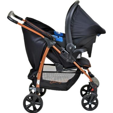 Imagem de Carrinho de Bebê Ecco Preto Cobre - Travel System Burigotto