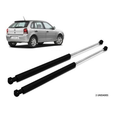 Imagem de Kit Par Pistão Amortecedor Tampa Traseira Porta Malas Gol G4 2004 2005 2006 2007 2008 2009 2010 2011 2012 2013 2014