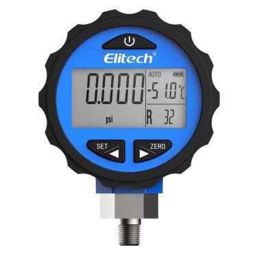 Imagem de Manômetro Digital Baixa Pressão 0 a 500psi Pilha Alcalina AAA (1,5v) Elitech
