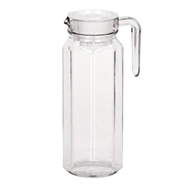 Imagem de Baoblaze jarro de água infusão de chá de frutas, infusor de chá à prova de quebra - Pote octogonal 1100 ml