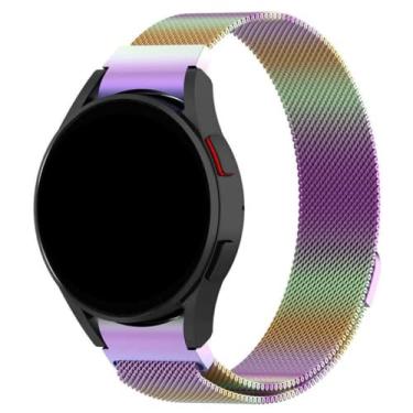 Imagem de Pulseira Magnética Milanese Colorida Camaleão Compatível Com Galaxy Watch 4 - (C7COMPANY)