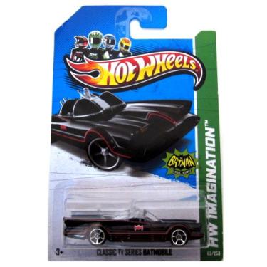Imagem de Hot Wheels - Classic TV Series BATMOBILE (Black w/Red thin Stripes & "Red Batman Logo") - HW Imagination 2013 - 62/250 [Scale 1:64]