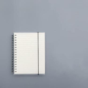 Imagem de A5/80 folhas Caderno de bobina transparente Desenho de estudante B5/160 página Livro de linha horizontal Reunião de negócios Papelaria escolar, linha horizontal A6, 4 peças