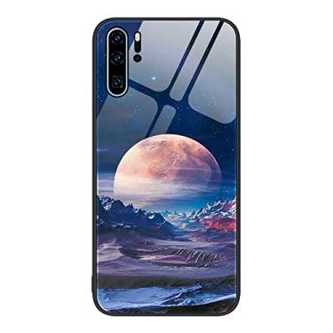 Imagem de HONGYAN Capa de telefone Para Huawei P30 Pro colorido de telefone de vidro pintado Capa protetora