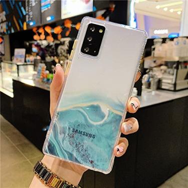 Imagem de Capa de telefone de mármore transparente para Smasung Galaxy S21 Plus S20 FE Note 20 Ultra A72 A52 A32 A22 A12 A71 A51 A31 A21S A11 5G Capa, verde, para Samsung A71 4G
