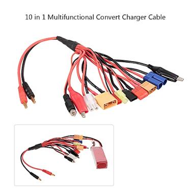 Imagem de 10 em 1 lipo bateria multi plugue de carregamento converter cabo do carregr para traxxas redcat rc4wd tamiya axial scx10 d90 hpi rc drone toys POPQ