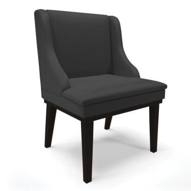 Imagem de Cadeira De Jantar Liz Corino Base Fixa Madeira Preto Preto