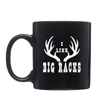 Imagem de Caneca de café engraçada caça eu gosto de grandes prateleiras Buck Hunter novidade copo presente para amigo caçador