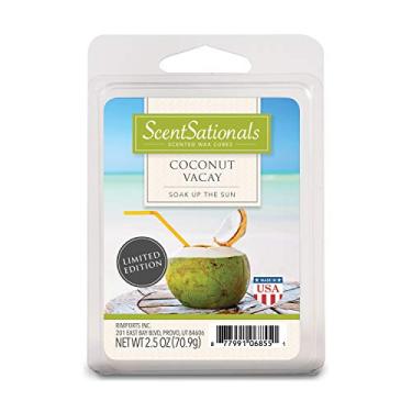 Imagem de Scentsationals Coconut Vacay – 6 cubos de cera perfumados, verde