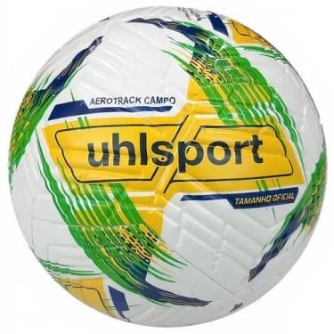 Imagem de Bola De Futebol De Campo Uhlsport Aerotrack Brasil - Verde E Amarelo