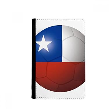 Imagem de Porta-passaporte de futebol com bandeira nacional do Chile Notecase Burse carteira capa porta-cartão, Multicolor